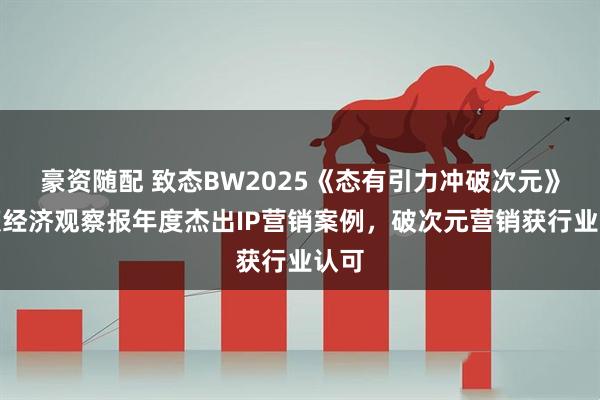 豪资随配 致态BW2025《态有引力冲破次元》斩获经济观察报年度杰出IP营销案例,破次元营销获行业认可